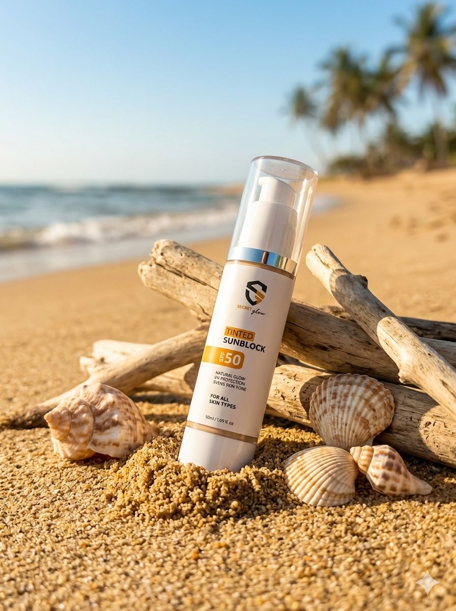 Glow By Fatima Tinted Sunblock SPF 50 – Natural Glow & UV Protection