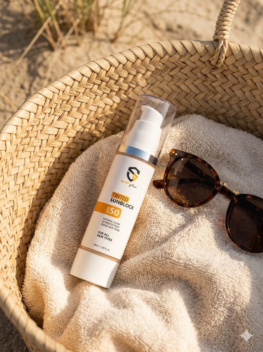 Glow By Fatima Tinted Sunblock SPF 50 – Natural Glow & UV Protection